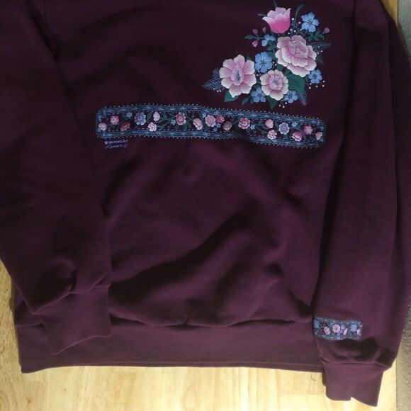 Vintage Morning Sun Floral Collared Crewneck - Picture 2 of 11